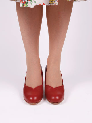 Early 50's pump - Maroon Red - Julia