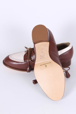 40s Two-tone Spectator shoes - Brown /  off-white - Grace