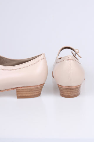 1920s Mary Jane everyday shoe - Cream - Ruby