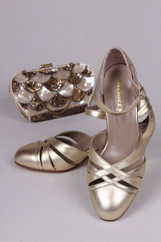 1930s Evening sandal - Gold - Marlene