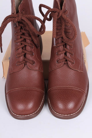 1940s Women's Military Boots - Brown - Robbie