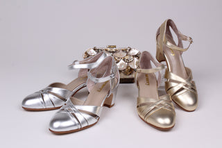 1930s Evening sandal - Silver - Marlene
