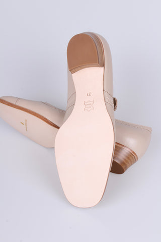 1920s Mary Jane everyday shoe - Cream - Ruby