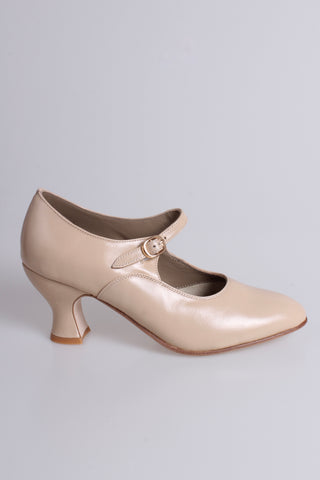1920's inspired Mary Jane pumps - Cream - Yvonne
