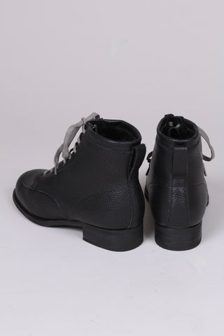 1930s and 1940s winter snow boots with Fur lining - Black - Rita