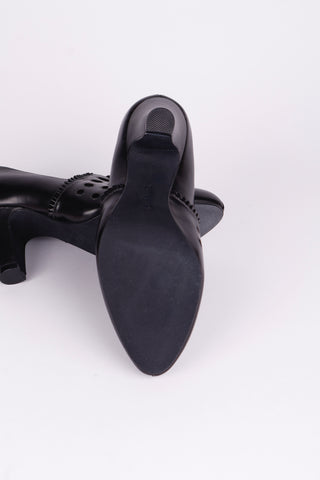 1930s pumps with decorations in suede - black - Stella