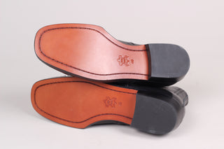 Men's late 20s / 30s style everyday leather ankle boot - Black - Tom