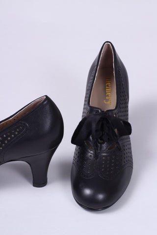 Early 1930s oxford high heels- Black - Marie