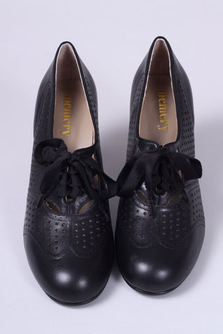 Early 1930s oxford high heels- Black - Marie