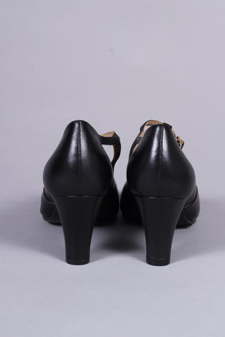 Early 1930s  Art Deco evening sandals - Black - Helen