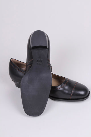 1920s Mary Jane everyday shoe - Black - Ruby
