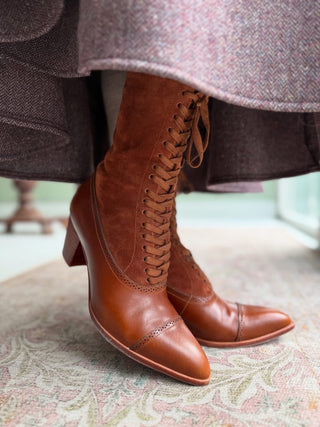 How to Lace Edwardian Boots the Authentic Way (No Zippers Needed)