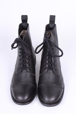 1940s Men's Military Boots - Black - Robbie