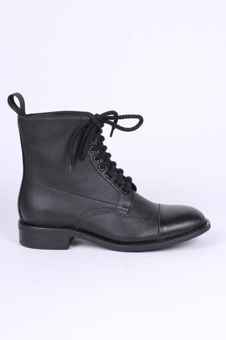 1940s Men's Military Boots - Black - Robbie