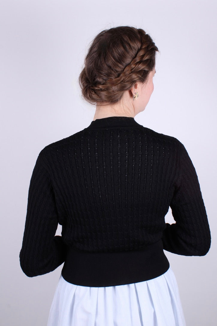 1950s vintage style cardigan Black Agnes – memery