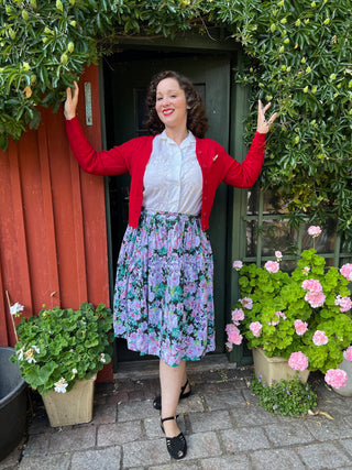 1940s style Cardigan -  Red - Joanne