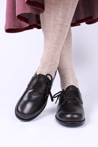 1940s everyday lace-up shoe - black - Ellen