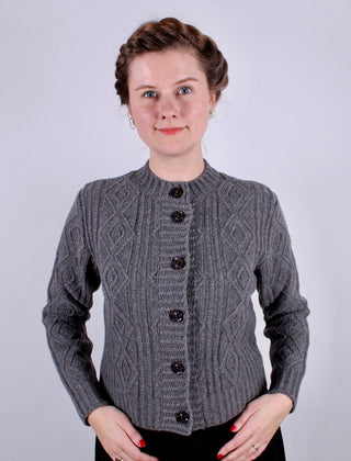 1940s vintage style cardigan - Dark grey  - Ingrid