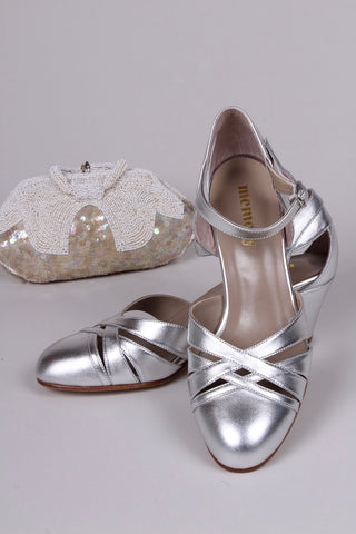 1930s Evening sandal - Silver - Marlene