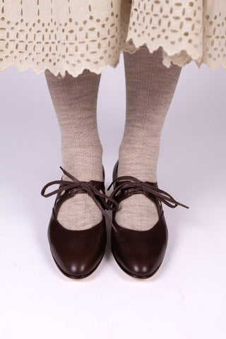 1910s - 1920s Everyday shoe - Dark Brown - Georgina