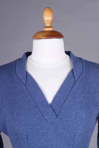 1950s vintage style pullover - Light blue - Elsa