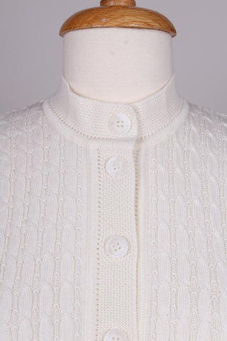 1950s vintage style cardigan - Off-white - Agnes