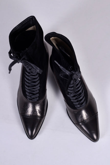 Edwardian style boots, 1900-1910 - black - Victoria – memery